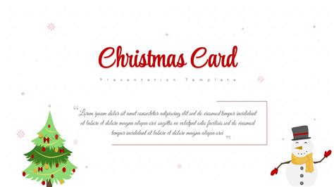 Free Christmas Card PowerPoint Template & Google Slides .